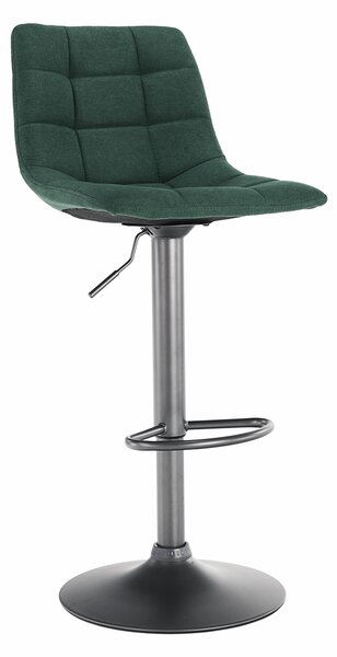 KONDELA Barová stolička, zelená/čierna, LAHELA