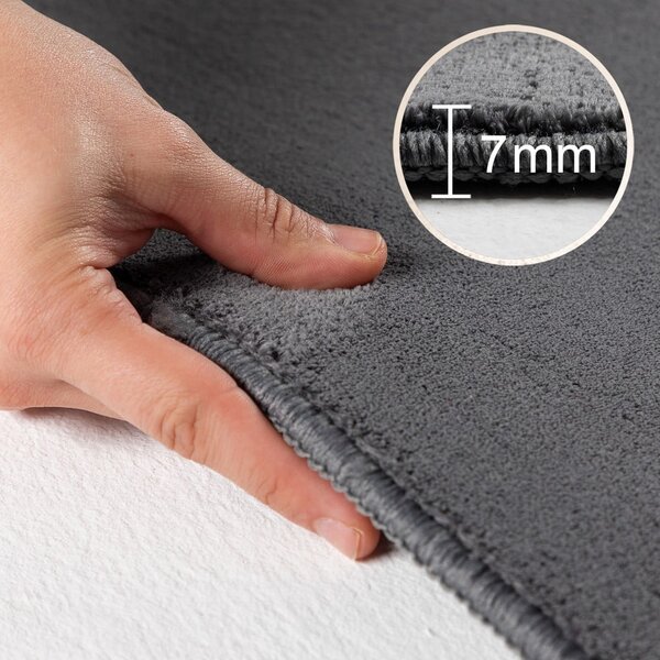 Sivý prateľný okrúhly koberec ø 120 cm Sky – Ayyildiz Carpets
