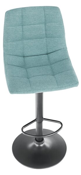 KONDELA Barová stolička, mentolová/čierna, LAHELA