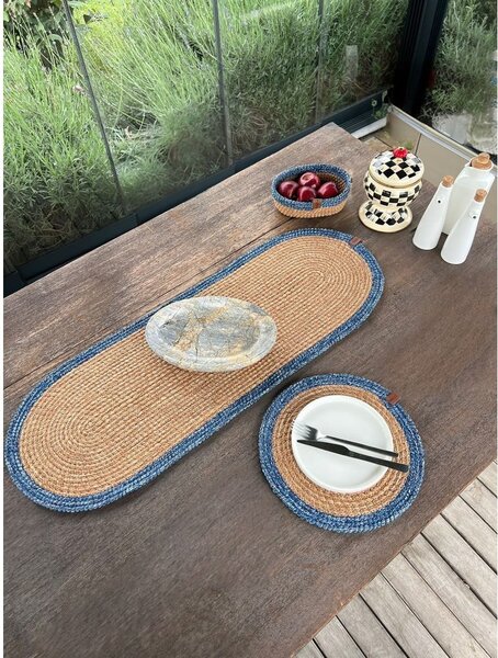 Jutový behúň na stôl 35x100 cm Wicker – Mila Home Luxury