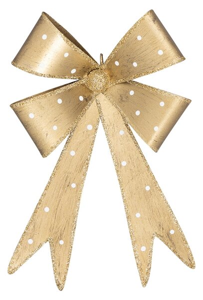 Kovová ozdoba Bow Gold Medium