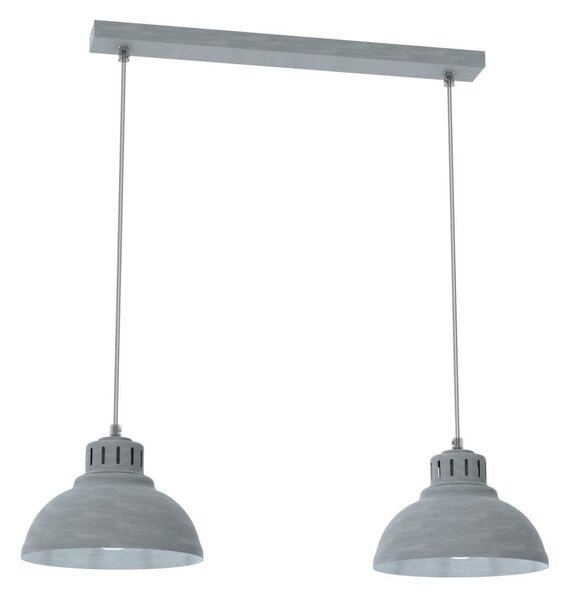 Luster na lanku SVEN 2xE27/15W/230V šedá