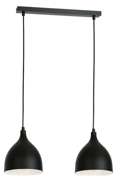 Luster na lanku NOAK 2xE27/15W/230V čierna