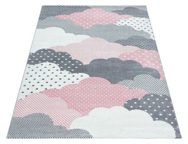 Ružovo-sivý detský koberec 120x170 cm Bambi – Ayyildiz Carpets