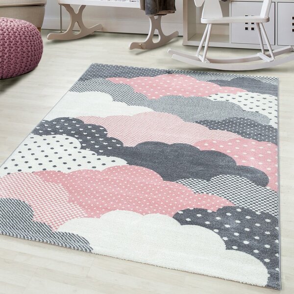 Ružovo-sivý detský koberec 120x170 cm Bambi – Ayyildiz Carpets