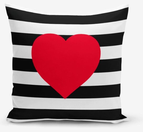 Obliečka na vankúš Minimalist Cushion Covers Navy Heart, 45 × 45 cm