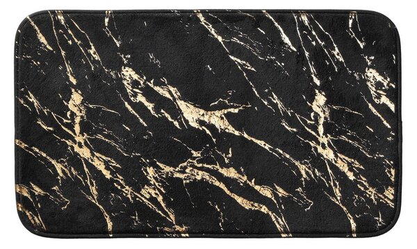 Čierna/v zlatej farbe kúpeľňová predložka 45x75 cm Aquamarbre – douceur d'intérieur