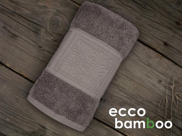 Greno Hnedý uterák Ecco bamboo - 50x90cm Rozmer: 50x90cm