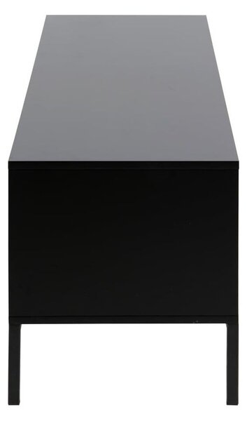 TV stolík v dekore duba v čierno-prírodnej farbe 140x45 cm Seaford – Actona