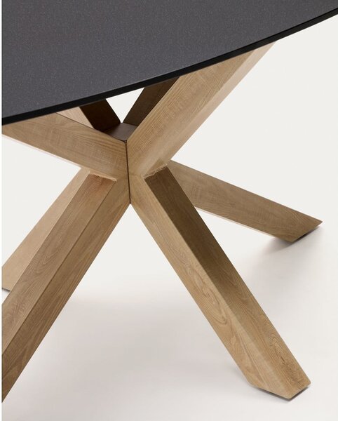 Jedálenský stôl so sklenenou doskou 100x200 cm Argo – Kave Home