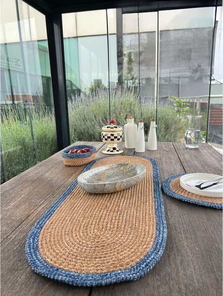 Jutový behúň na stôl 35x100 cm Wicker – Mila Home Luxury