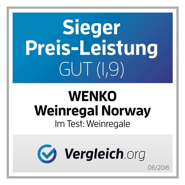 Stojan 12 fliaš vína z orechového dreva Wenko Norway