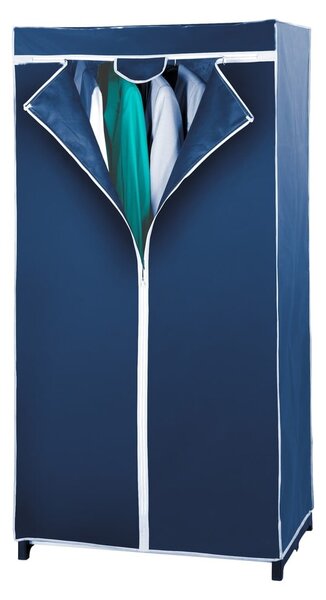 Modrá skladacia látková šatníková skriňa Wenko Air