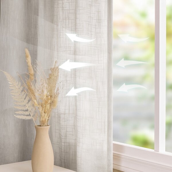 Krémovobiely záves 140x250 cm Valeta – Restilo