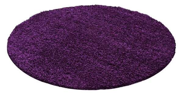Tmavofialový okrúhly koberec ø 80 cm Life – Ayyildiz Carpets