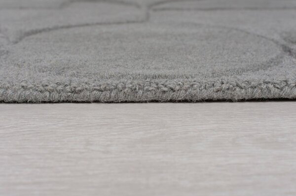 Sivý koberec z vlny Flair Rugs Gigi, 120 × 170 cm