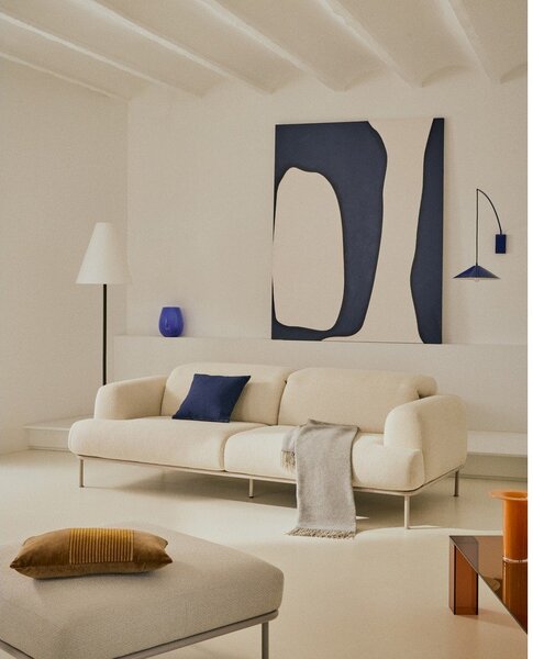 Béžová ženilková polohovacia pohovka 214 cm Aurum – Kave Home