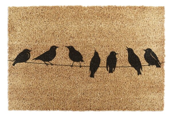 Rohožka z kokosového vlákna 40x60 cm Birds On a Wire – Artsy Doormats