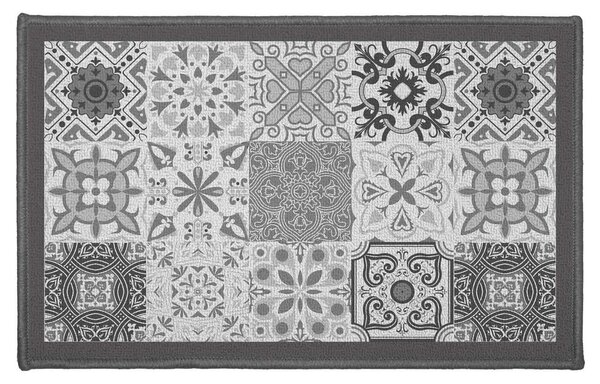 Sivý prateľný koberec 50x80 cm Persane – douceur d'intérieur