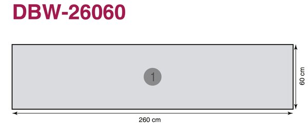 DIMEX | Dibond doska za kuchynskú linku | DBW-26060-044 Brezový háj | 260 x 60 cm