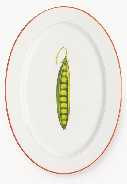 Servírovací tanier z čínskeho kostného porcelánu Pea