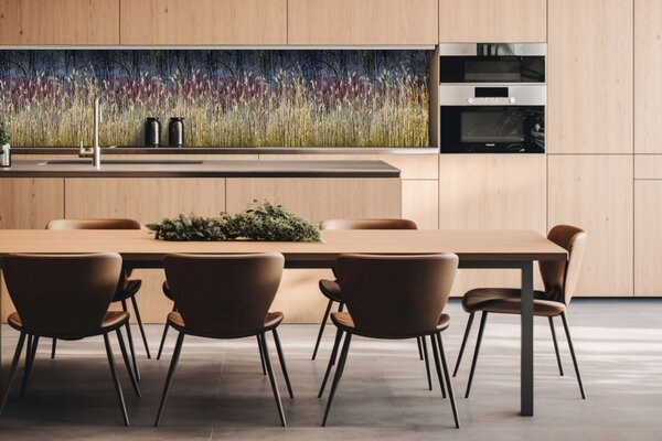 DIMEX | Dibond doska za kuchynskú linku | DBW-26060-170 Zimná trstina | 260 x 60 cm