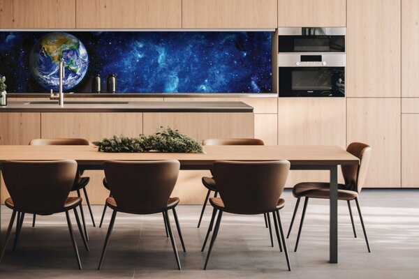 DIMEX | Dibond doska za kuchynskú linku | DBW-26060-230 Zemegule | 260 x 60 cm