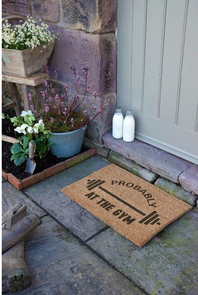 Rohožka z kokosového vlákna 40x60 cm Probably At The Gym – Artsy Doormats