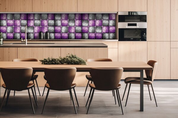 DIMEX | Dibond doska za kuchynskú linku | DBW-26060-078 Kovové kachličky | 260 x 60 cm