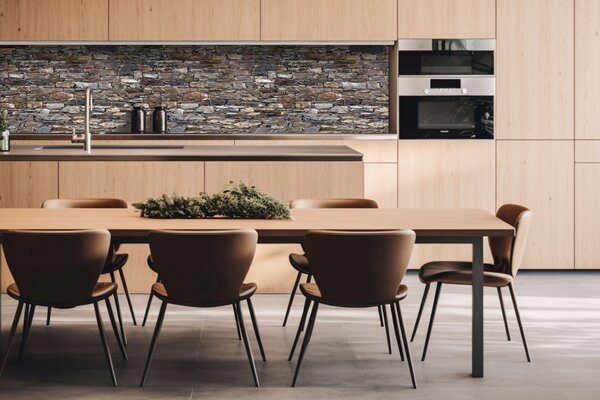 DIMEX | Dibond doska za kuchynskú linku | DBW-26060-174 Staré tehlový múr | 260 x 60 cm