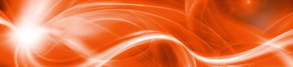 DIMEX | Dibond doska za kuchynskú linku | DBW-26060-037 Oranžový abstrakt | 260 x 60 cm