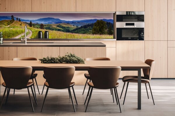 DIMEX | Dibond doska za kuchynskú linku | DBW-26060-082 Príroda s červánkami | 260 x 60 cm