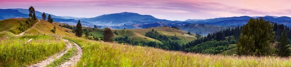 DIMEX | Dibond doska za kuchynskú linku | DBW-26060-082 Príroda s červánkami | 260 x 60 cm
