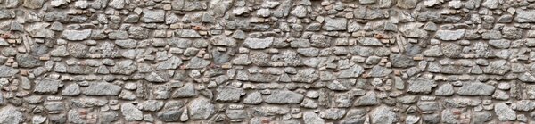 DIMEX | Dibond doska za kuchynskú linku | DBW-26060-255 Starý kamenný múr | 260 x 60 cm