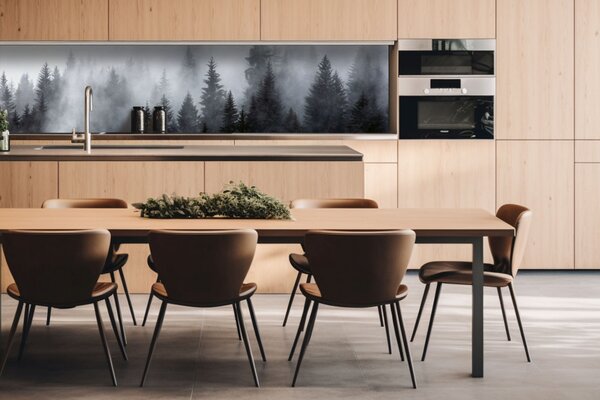 DIMEX | Dibond doska za kuchynskú linku | DBW-26060-143 Hmla | 260 x 60 cm