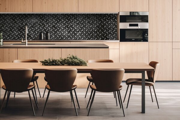 DIMEX | Dibond doska za kuchynskú linku | DBW-26060-068 Kovová plošina | 260 x 60 cm