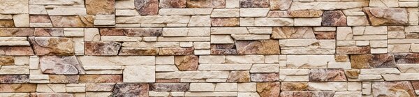 DIMEX | Dibond doska za kuchynskú linku | DBW-26060-088 Kamenný múr | 260 x 60 cm