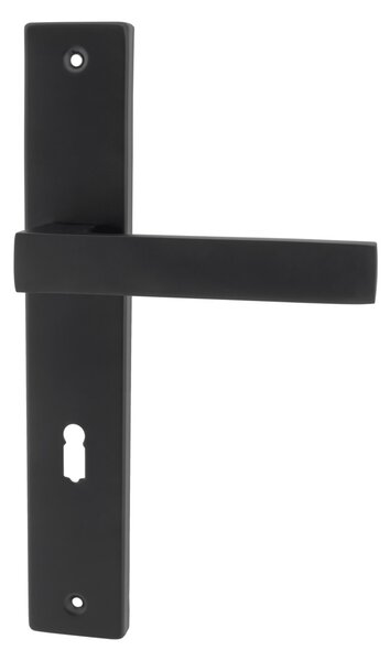 Alub Kabo čierna - dverové štítové kovanie 90 mm