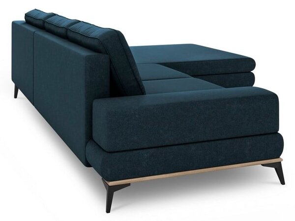 Petrolejovomodrá rozkladacia rohová pohovka Windsor & Co Sofas Planet, pravý roh