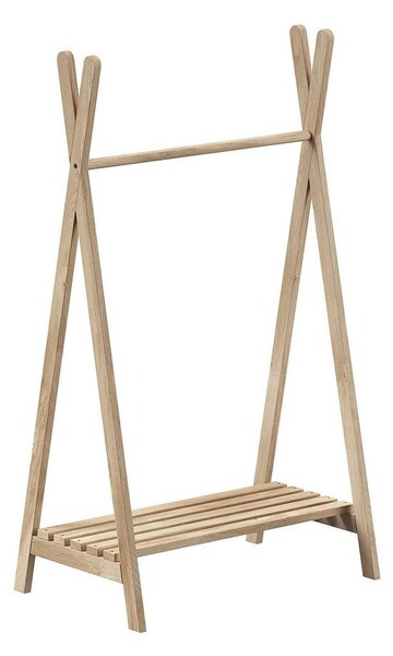 Detský vešiak z dubového dreva v prírodnej farbe 74x132 cm Forrest – Vipack