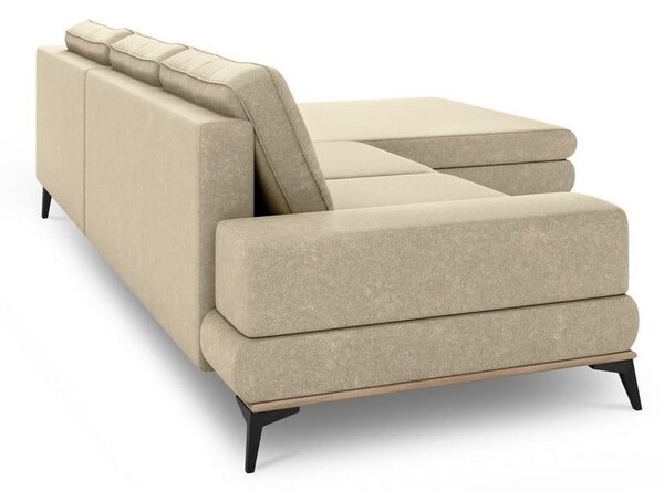 Béžová rozkladacia rohová pohovka Windsor & Co Sofas Planet, pravý roh