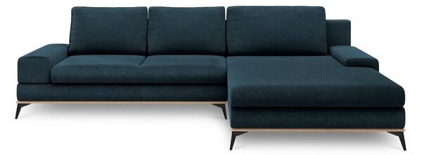 Petrolejovomodrá rozkladacia rohová pohovka Windsor & Co Sofas Planet, pravý roh