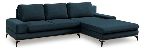 Petrolejovomodrá rozkladacia rohová pohovka Windsor & Co Sofas Planet, pravý roh