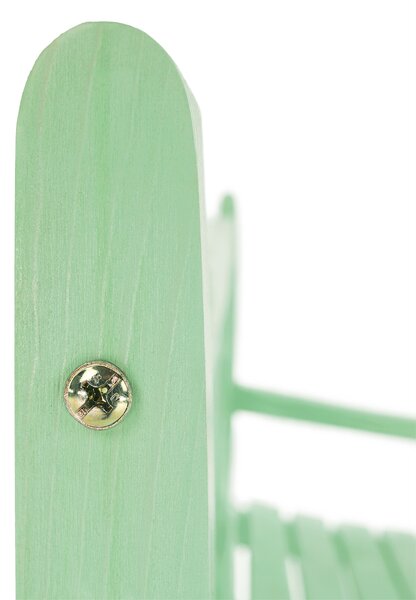 KONDELA Drevená záhradná lavička, neo mint, 124 cm, FABLA