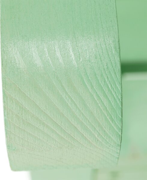KONDELA Drevená záhradná lavička, neo mint, 124 cm, FABLA