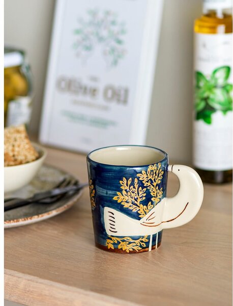 Modrý kameninový hrnček 260 ml Hezha – Bloomingville