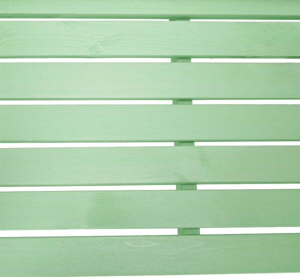 KONDELA Drevená záhradná lavička, neo mint, 124 cm, FABLA