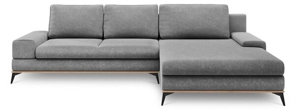 Sivá rozkladacia rohová pohovka Windsor & Co Sofas Planet, pravý roh