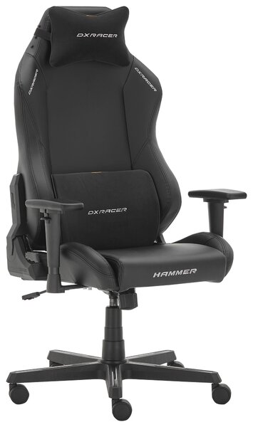 HERNÁ STOLIČKA, vzhľad kože, čierna Dxracer - Kancelárske stoličky