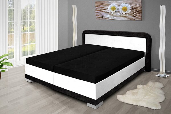 Manželská posteľ s úložným priestorom JARO 200x180 Barva: biela
